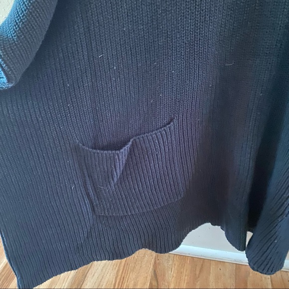 Cabi Flex Knit Sweater Poncho Pullover Blue Green - Picture 4 of 6